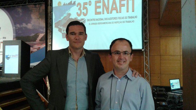 Interpreting event for Labor Inspectors. In the picture, Sergio Damián Neira – Lawyer - Labor Inspector from Argentina