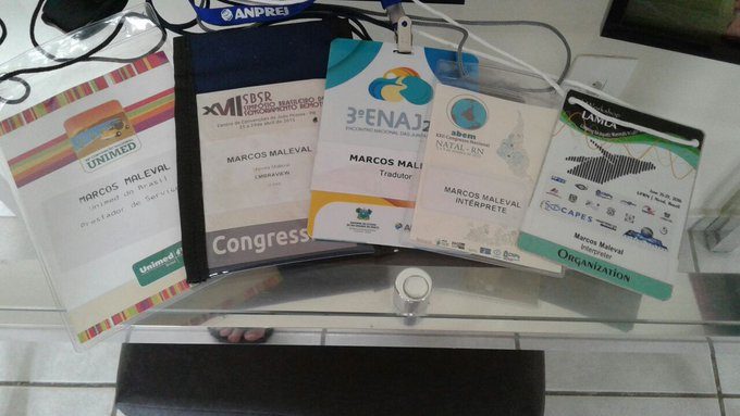 Nametags of some events interpreted world over