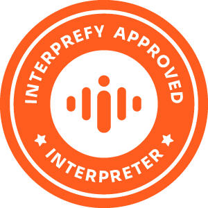 Selo Interprefy Approved Interpreter